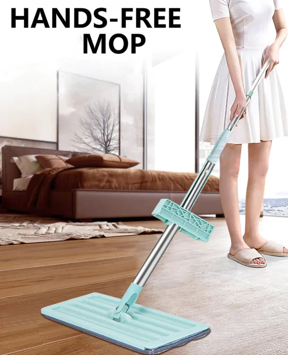 Hands-Free Microfiber Floor Mop