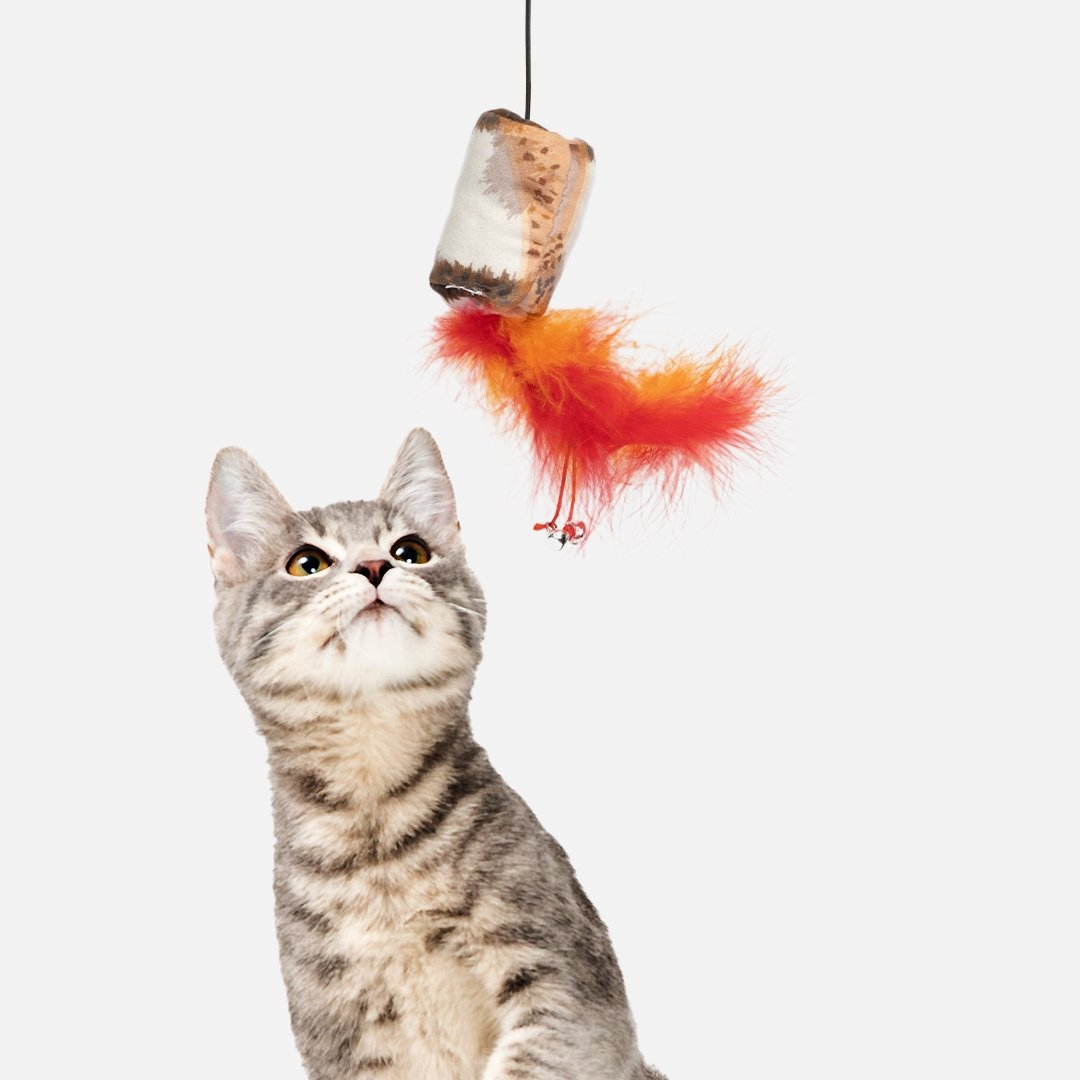 Marshmallow Dangler Cat Toy