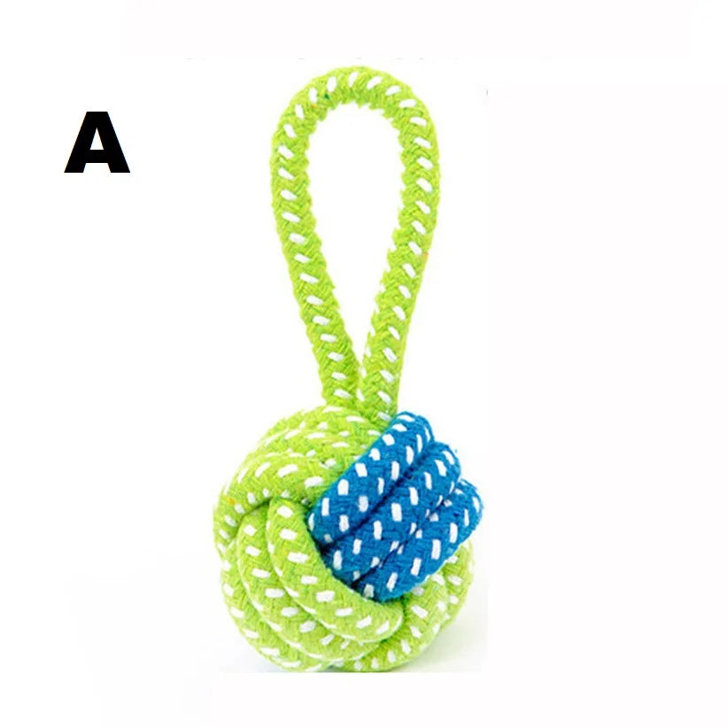 Green Rope Ball Toy for Large Small Dog Cat