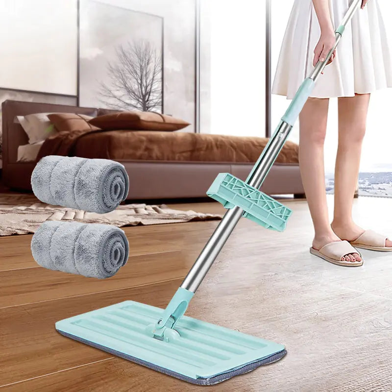 Hands-Free Microfiber Floor Mop