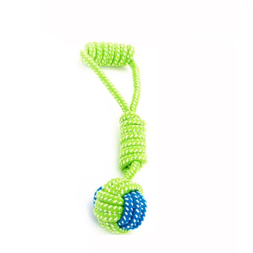 Green Rope Ball Toy for Large Small Dog Cat