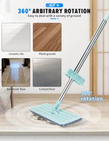 Hands-Free Microfiber Floor Mop