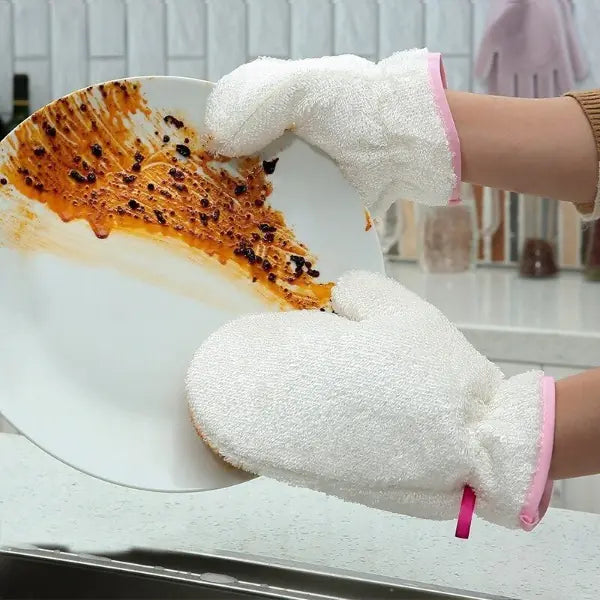 Kitchen Cleaning Oil Absorbent Gloves